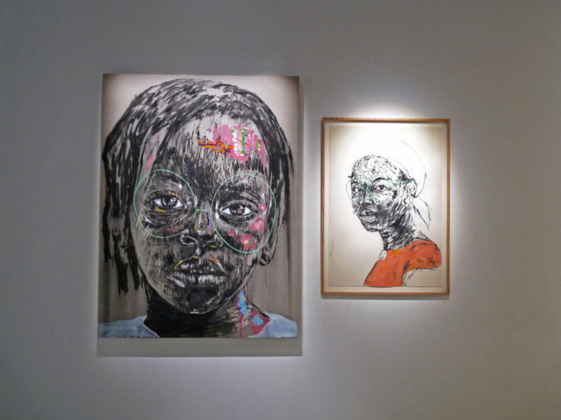 Vue de l'exposition Nelson Makamo © Loo & Lou Gallery