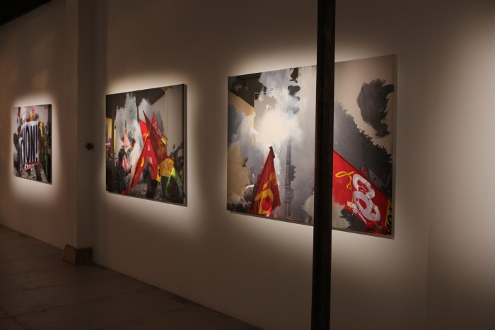 Vue de l'exposition Dépeindre Pierre Delavie - Galerie Loo and Lou Haut-Marais © Loo and Lou Gallery