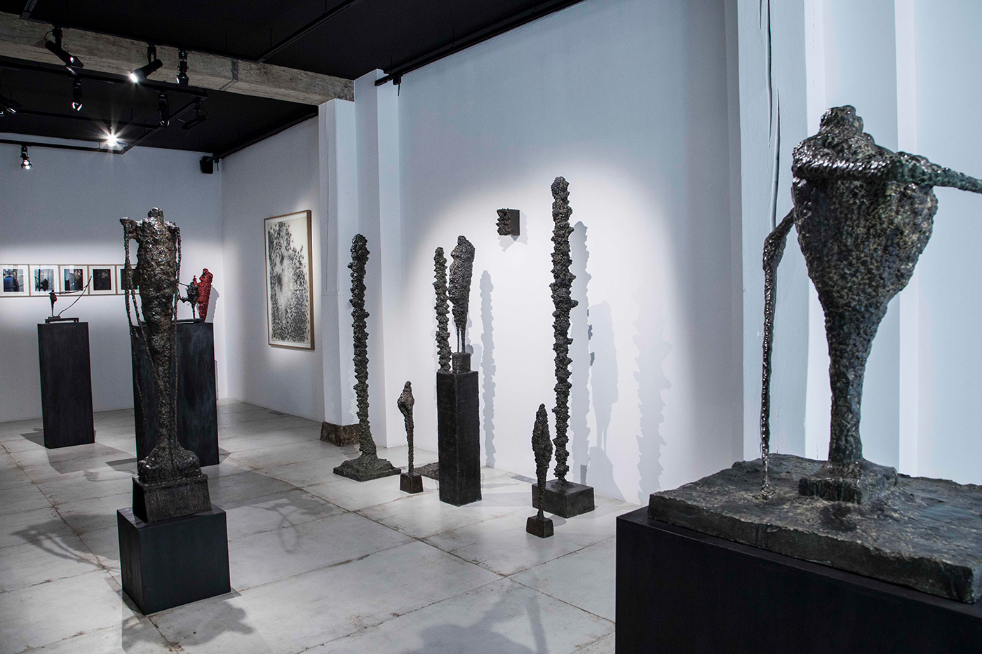 Vue de l'exposition Incarnations, dessins et sculptures © Loo & Lou Gallery