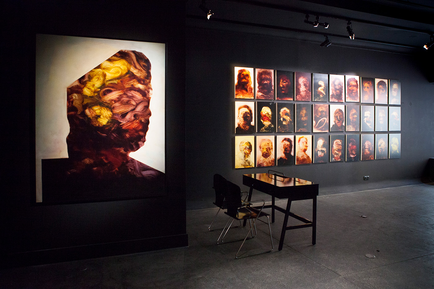 Vue d'exposition Johan Van Mullem, Loo and Lou Gallery George V