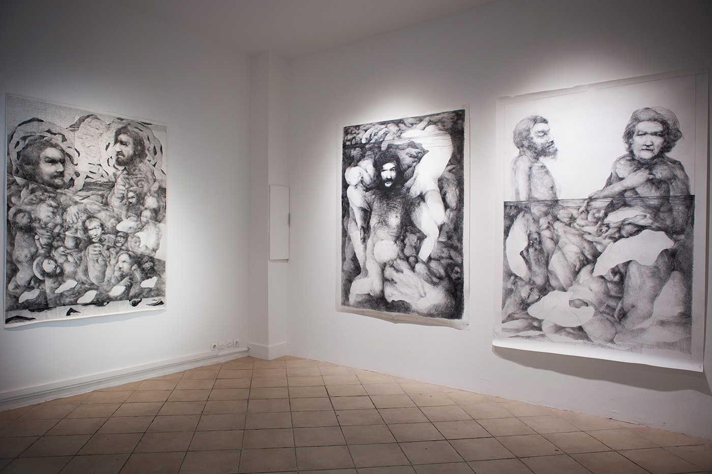 Vue d'exposition Johan Van Mullem à l'Atelier