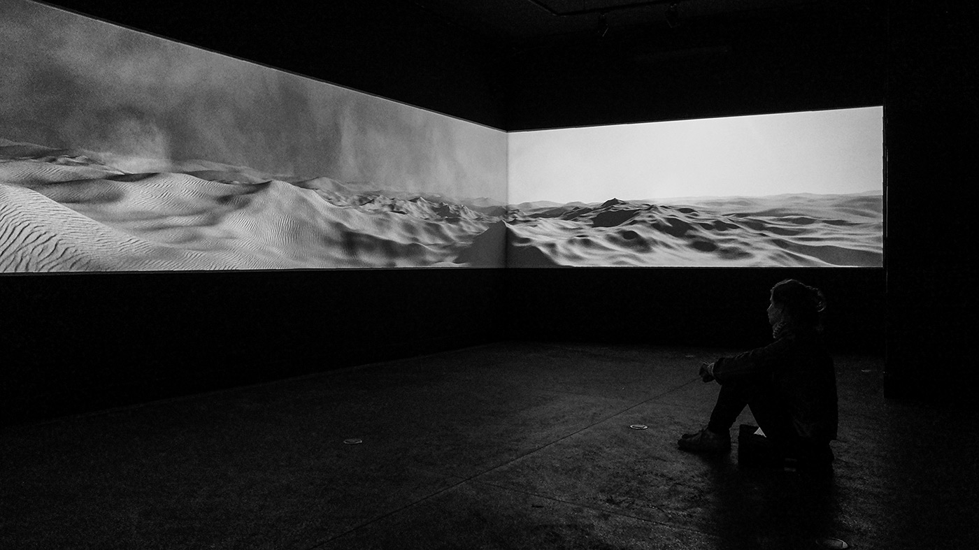 In The Land Of Nowhere, installation audio video (6'), 2015 © KAYIP