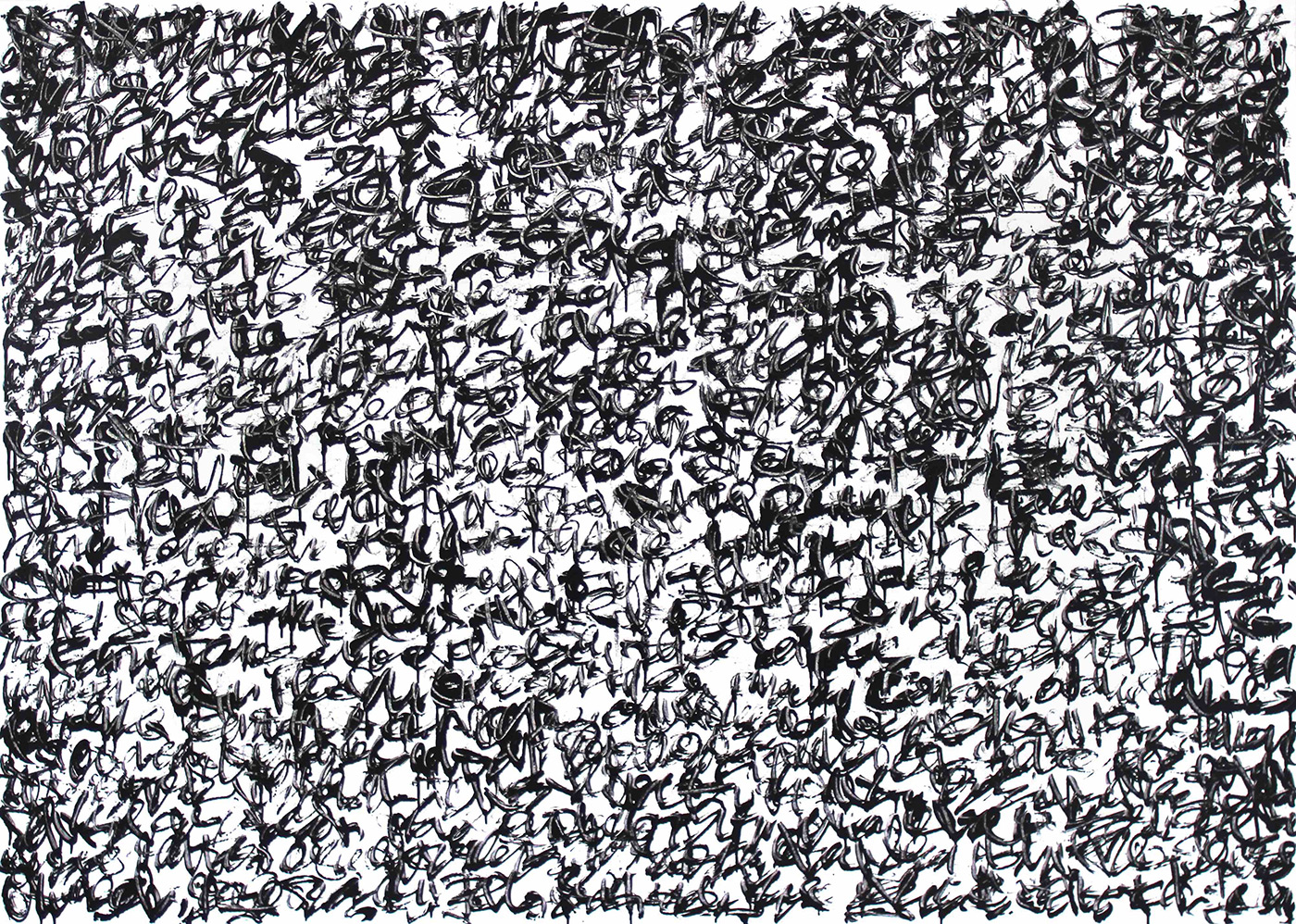 TANC, Sans titre, acrylique, encre et laque sur toile, 2015 ©TANC