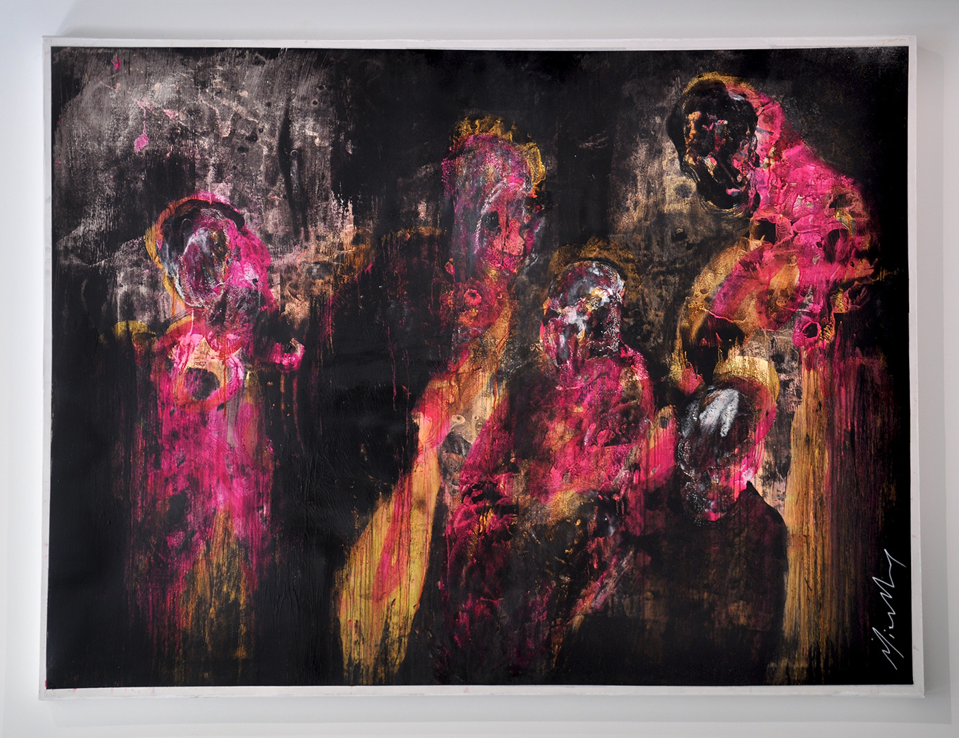 Christophe Miralles, Embarque Moi, huile sur papier, 120 x 160 cm, 2018 © Christophe Miralles