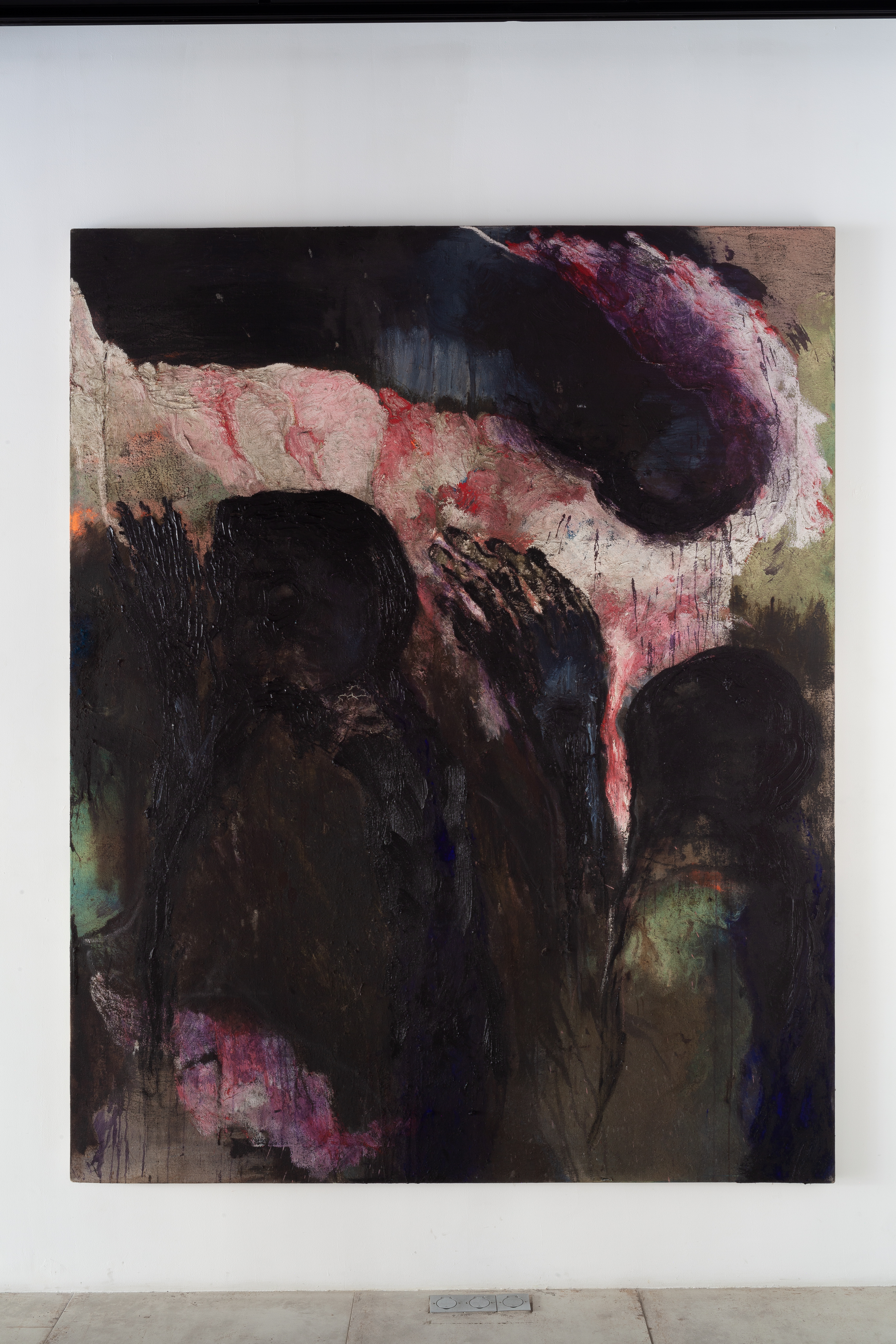 Ombres Portées (2019) Huile et pigments sur toile, 202 x 252 cm ©Loo & Lou Gallery