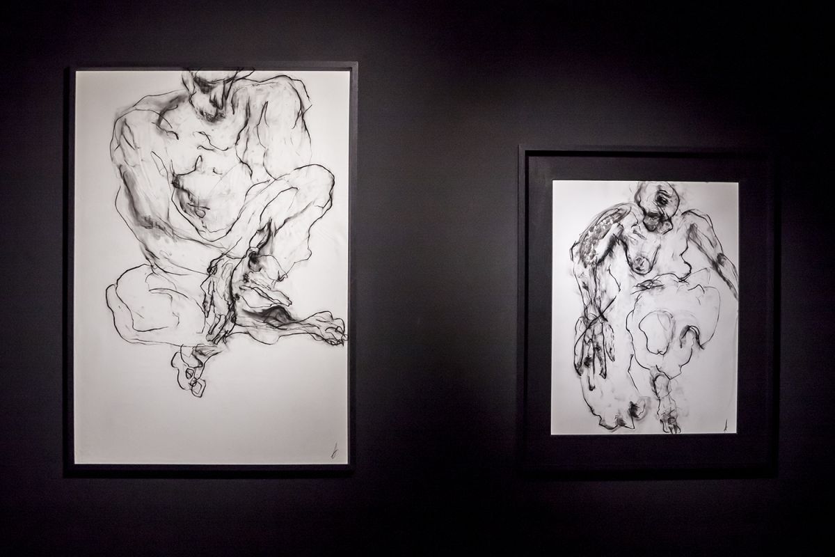 Exhibition view at the Loo & Lou Gallery - George V, Skin(s), Arghaël