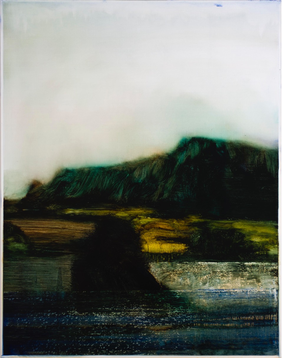 Sans Titre, 2020, Encre sur toile, 100 x 70 cm