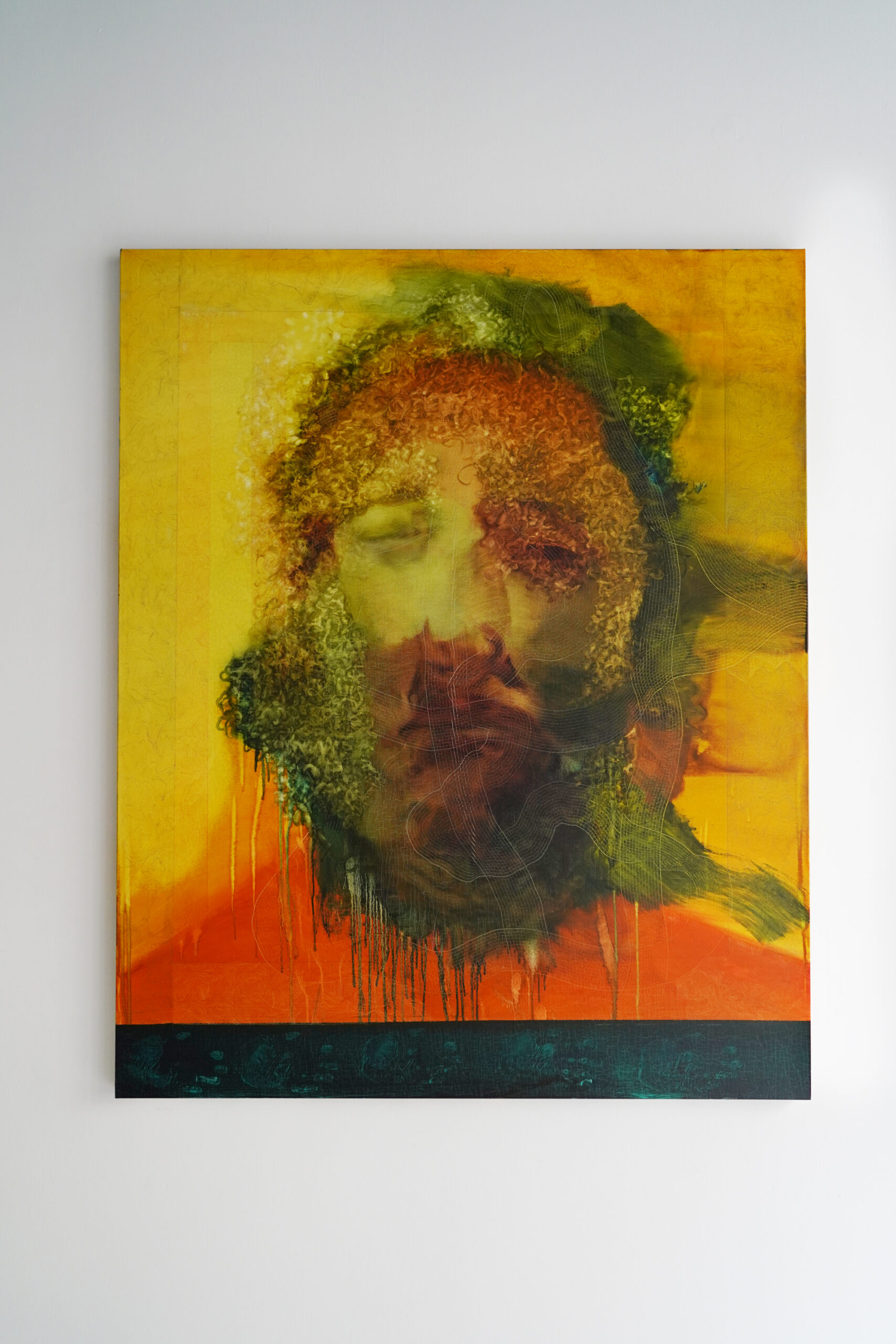 Sans Titre 3, 2018, Encre sur toile, 160 x 130 cm | Image : Alexandra Gilliams