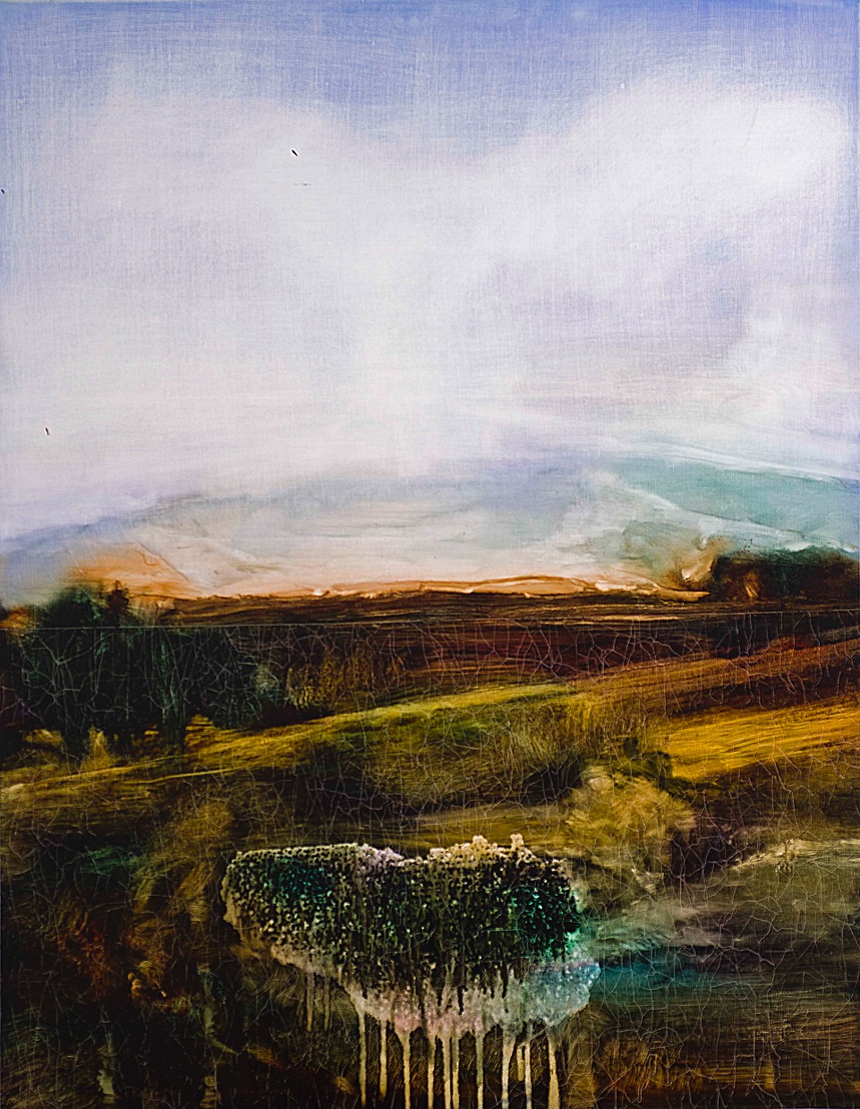 Sans titre 10, Ink on canvas, 100 x 70 cm