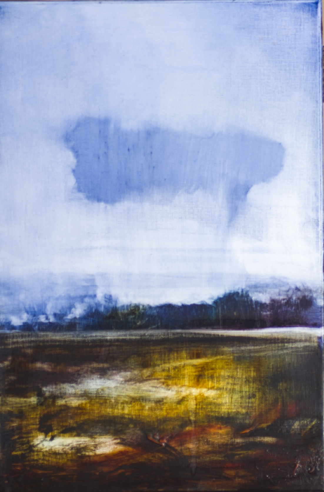 Sans titre 18, Ink on canvas, 60 x 40 cm