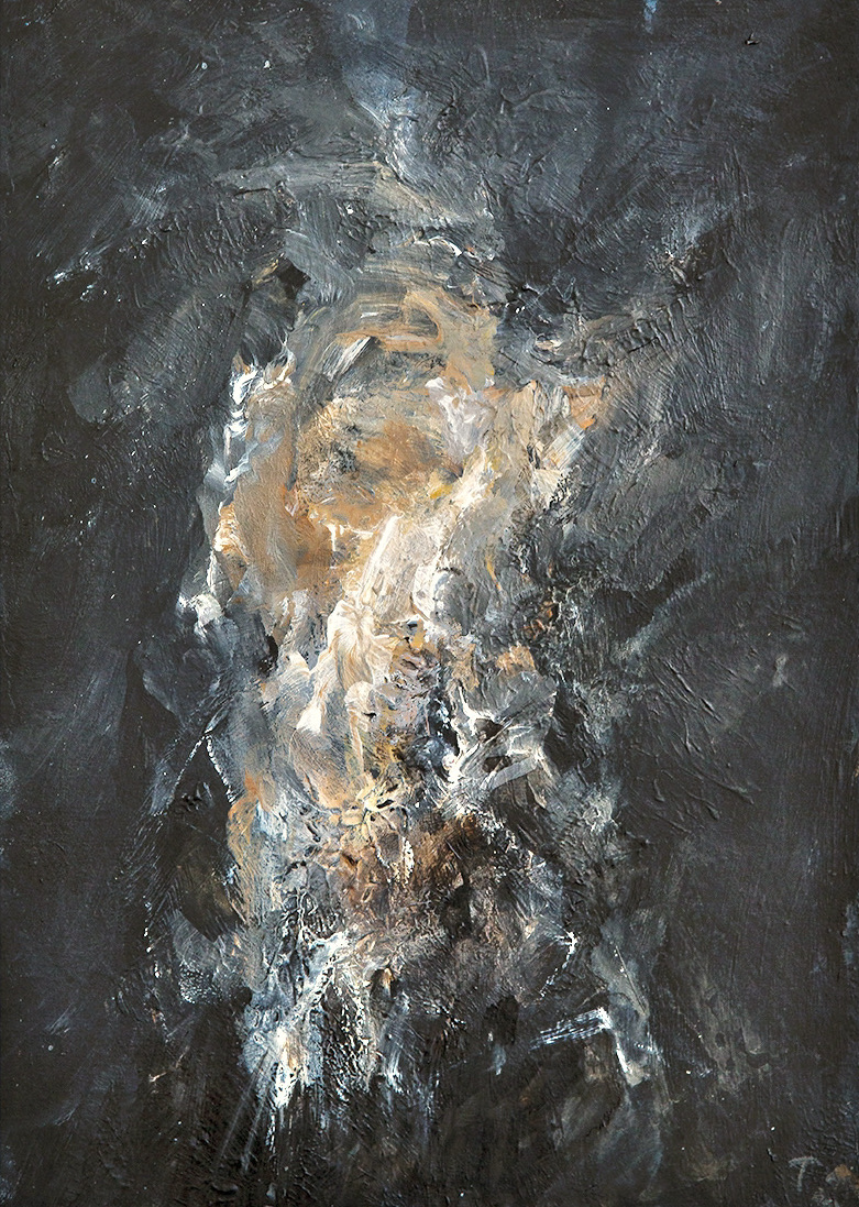 Aile 22, 2020, Acrylique sur carton, 24 x33 cm