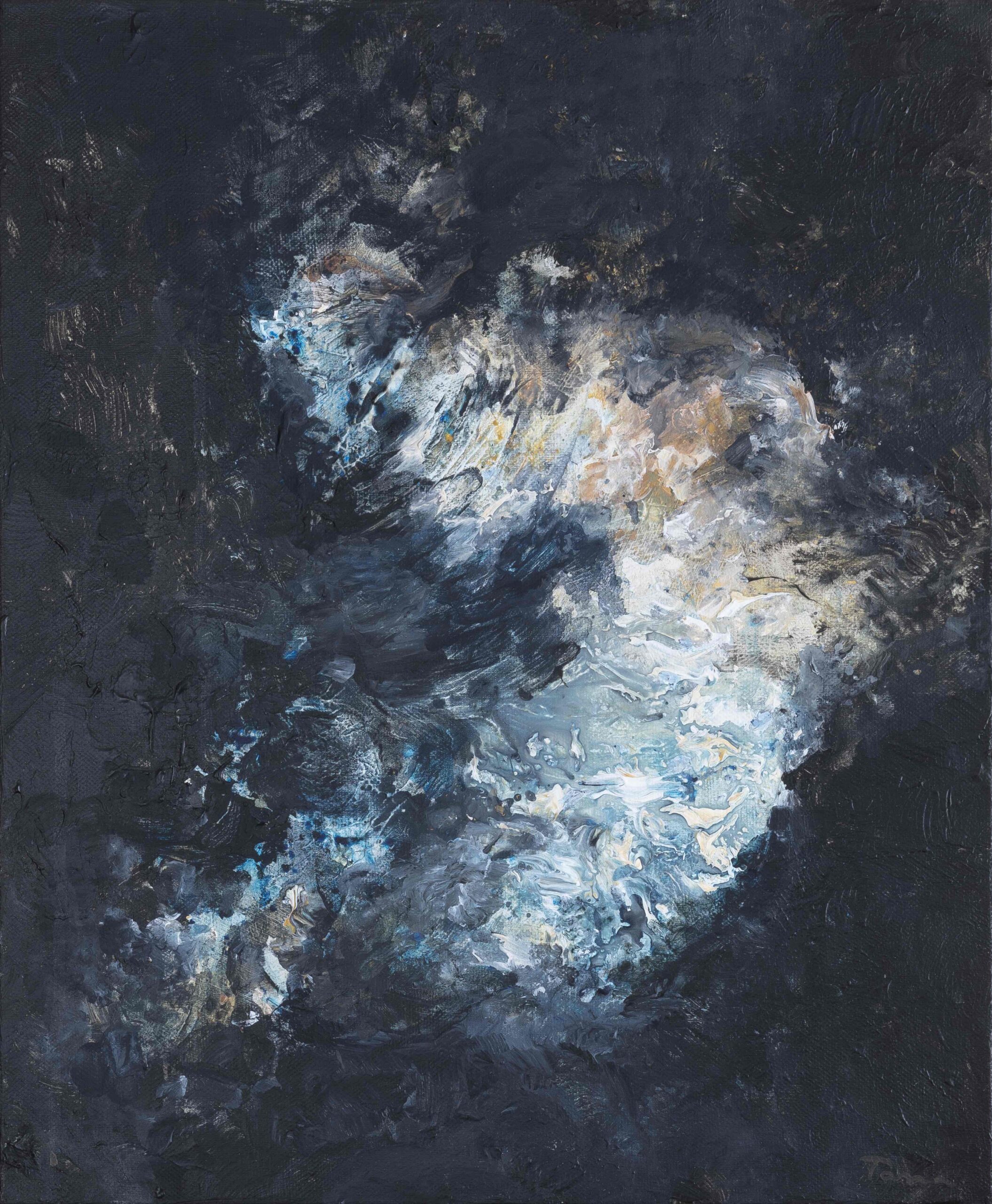 Embrasure 1, 2020, Acrylique sur toile, 38 x 46 cm