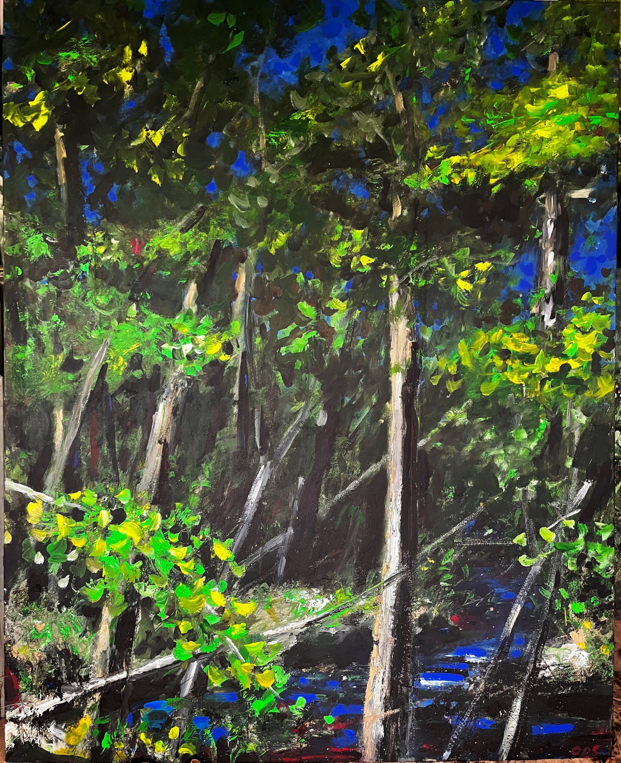 Untitled 5, 2022, Acrylic, grass, clay and mixed materials, 160x130cm