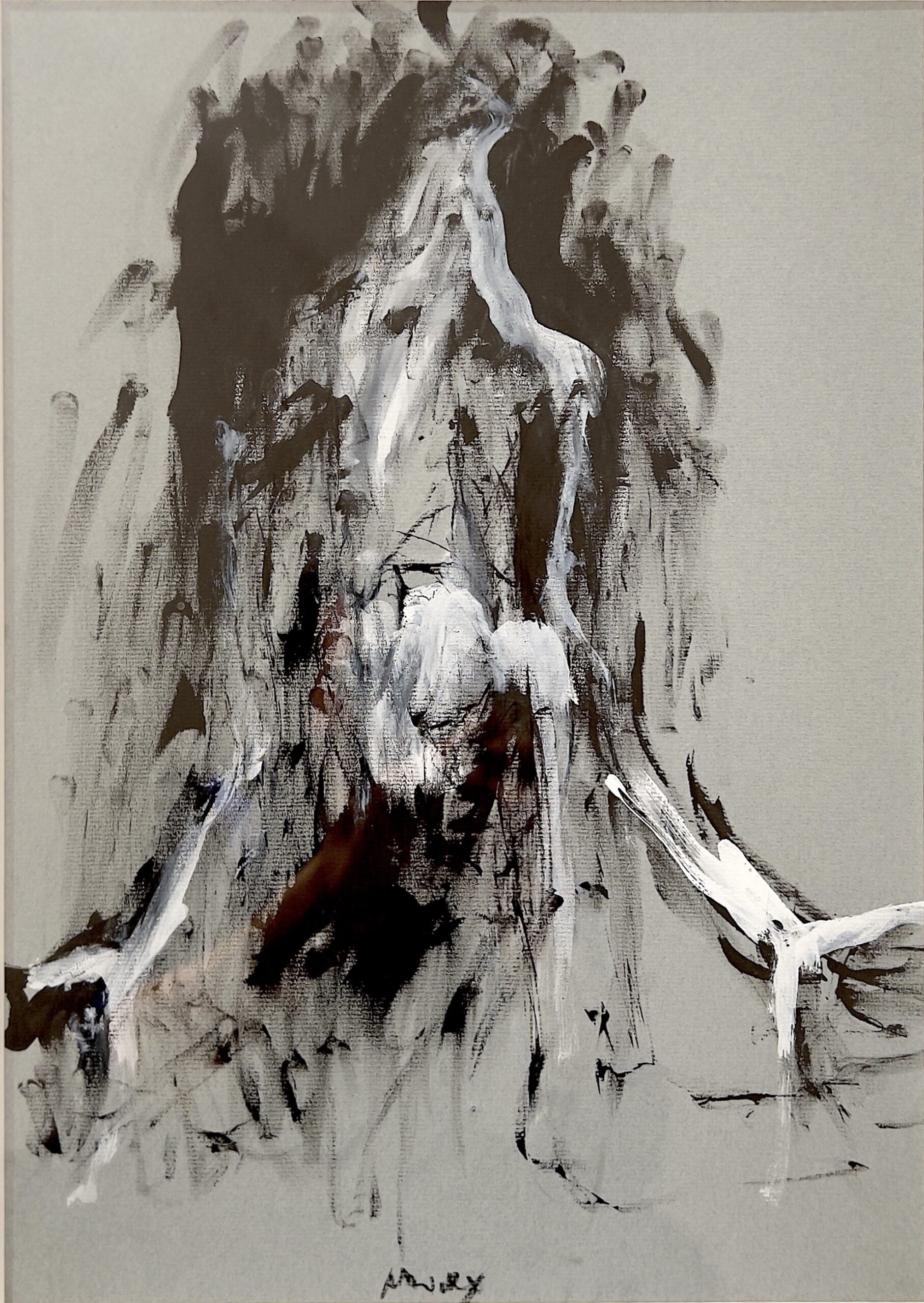 Lydie Arickx, Job 3, 2003, Ink and graphite on Ingres paper, 42x29,7cm