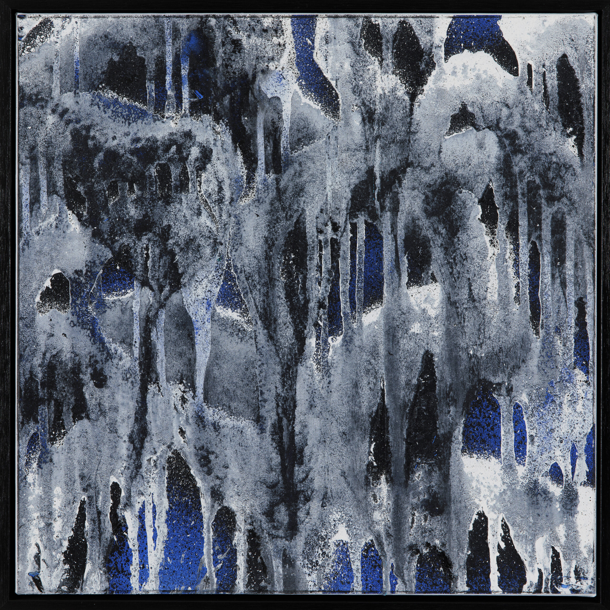 Fragments 19, 2023, Acrylique sur papier marouflé sur toile, 41 x 41 cm