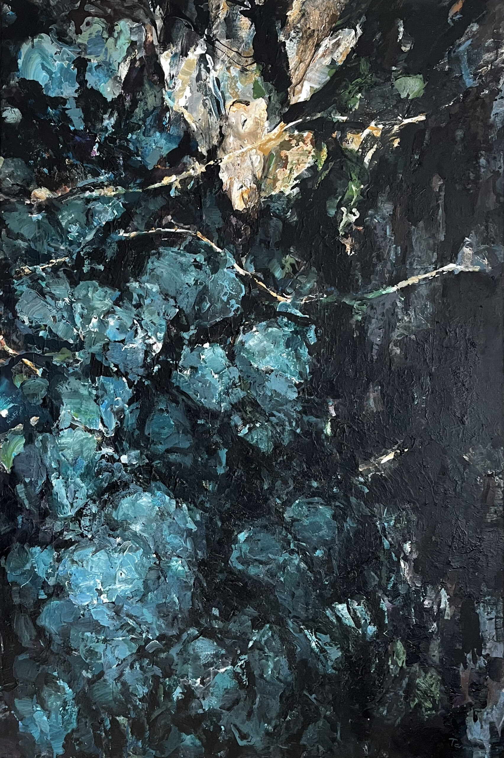 Arbre 20, 2023, Acrylique sur toile, 146 x 97 cm | © Tana Borissova