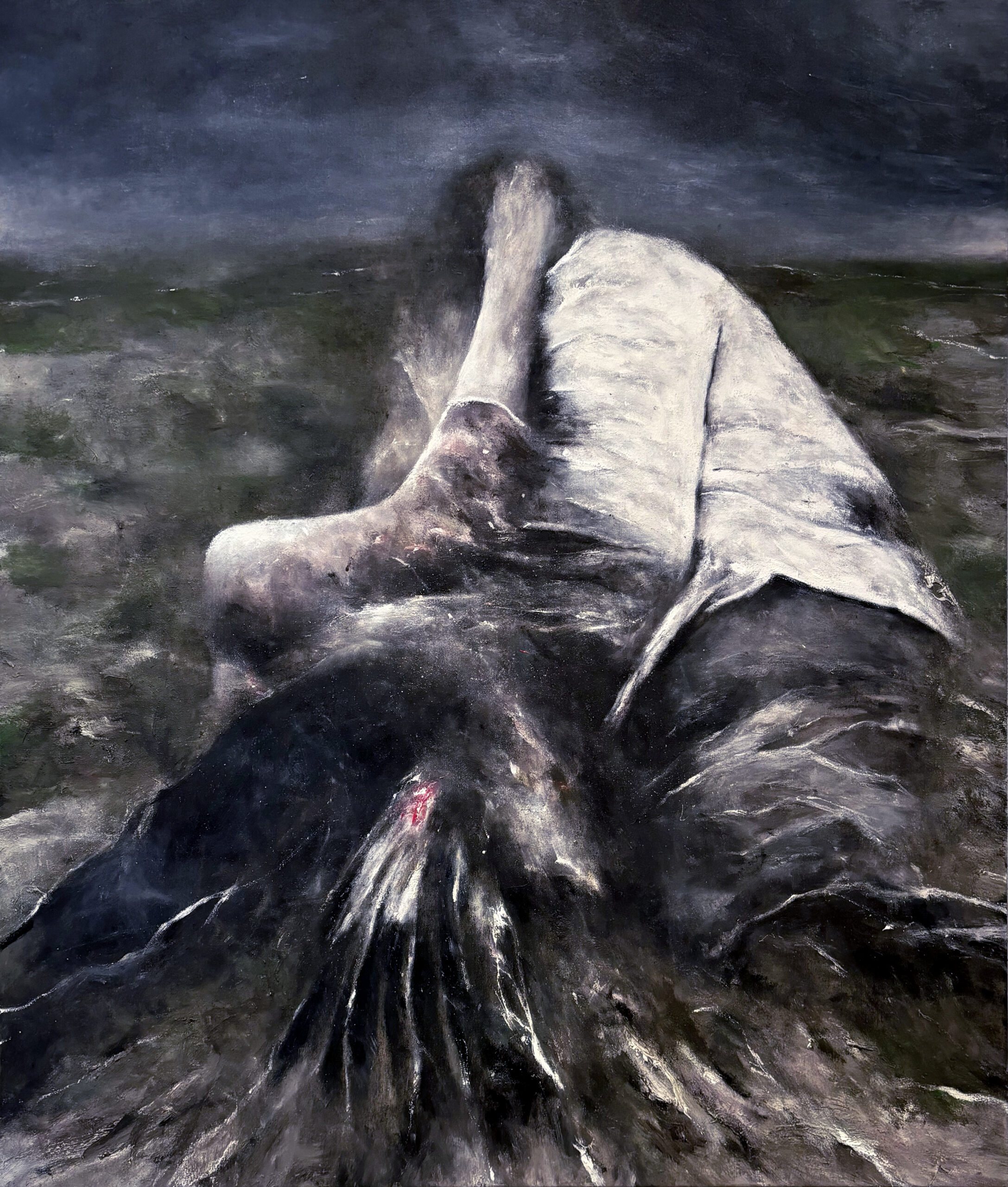 Cantique, 2024, Huile sur toile, 140 x 120 cm