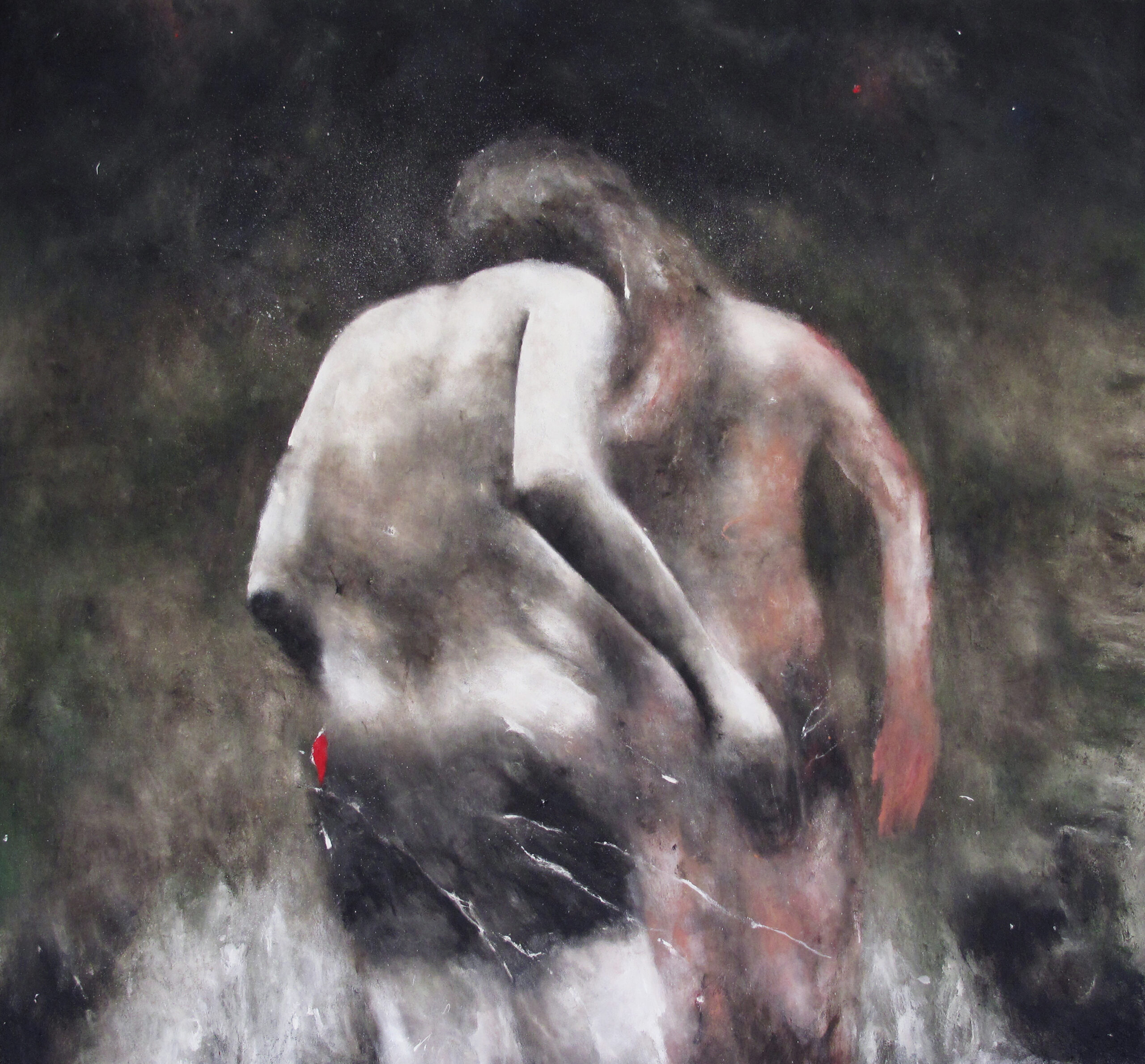 Double, 2024, Huile sur toile, 140 x 150 cm