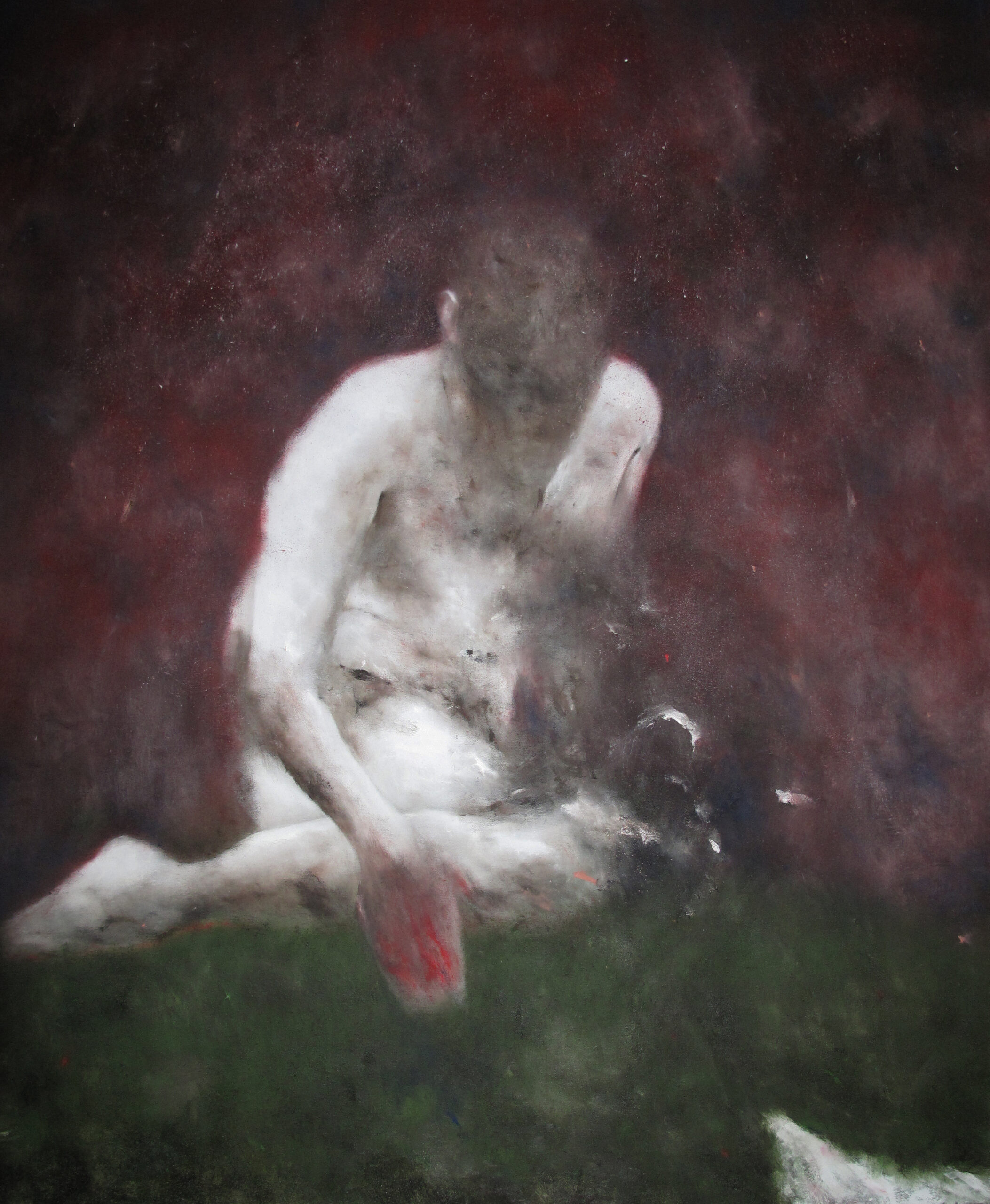 Météores, 2024, Huile sur toile, 180 x 140 cm