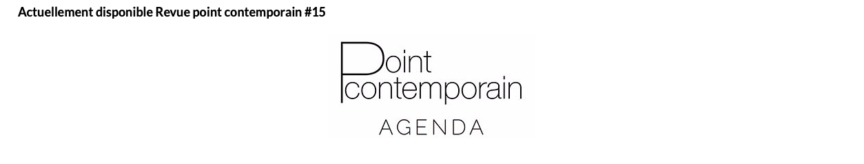 TANC, ECRITURES AUTOMATIQUES, Point contemporain, January 2020