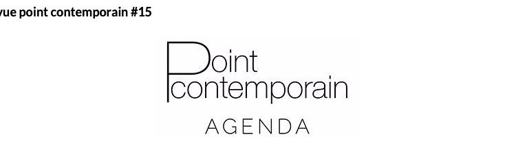 TANC, ECRITURES AUTOMATIQUES, Point contemporain, janvier 2020
