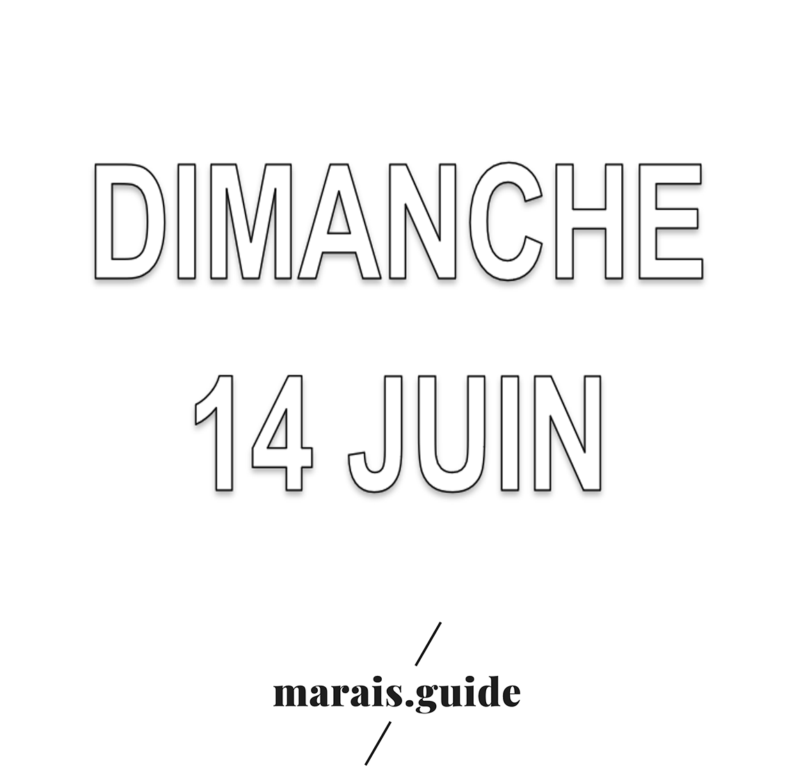 10.06.20 | MARAIS GALLERY SUNDAY #2 - June 14th