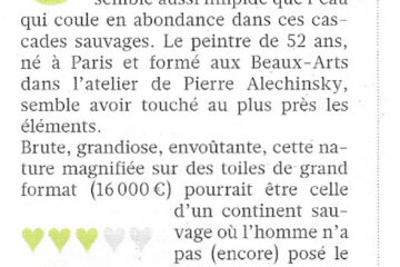 FRED KLEINBERG, « Germination, peintures et pastels », Figaroscope, Février 2019