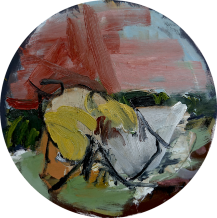 A l'aube 40 cm huile sur toile 2025 1 200 €