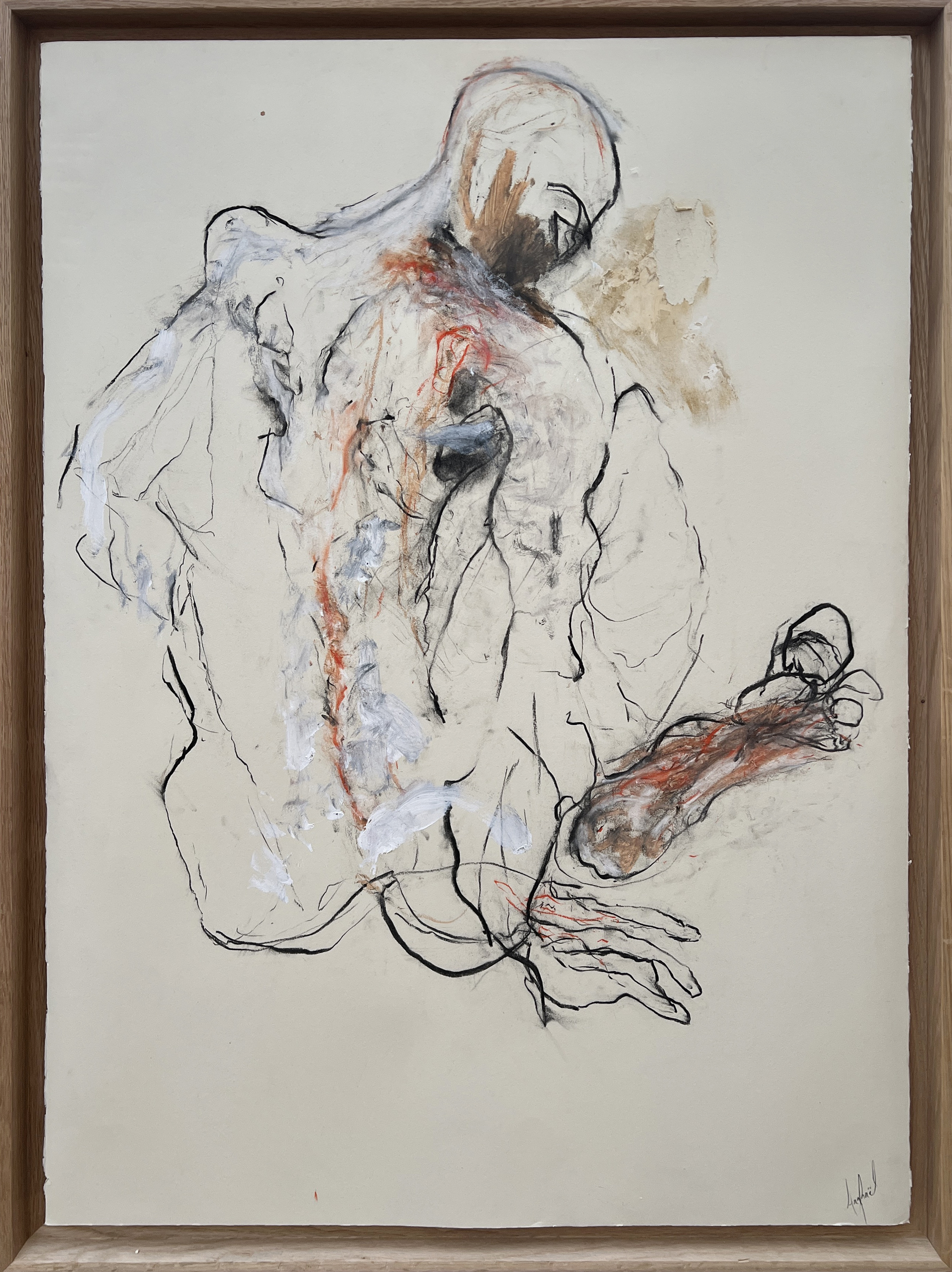 Untitled 2_2016 Huile, fusain et pastel sur papier 106,5 x 76,5 cm 4800€